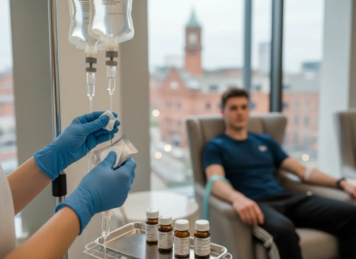 Recovery IV drip treatment at IV Drips Birmingham