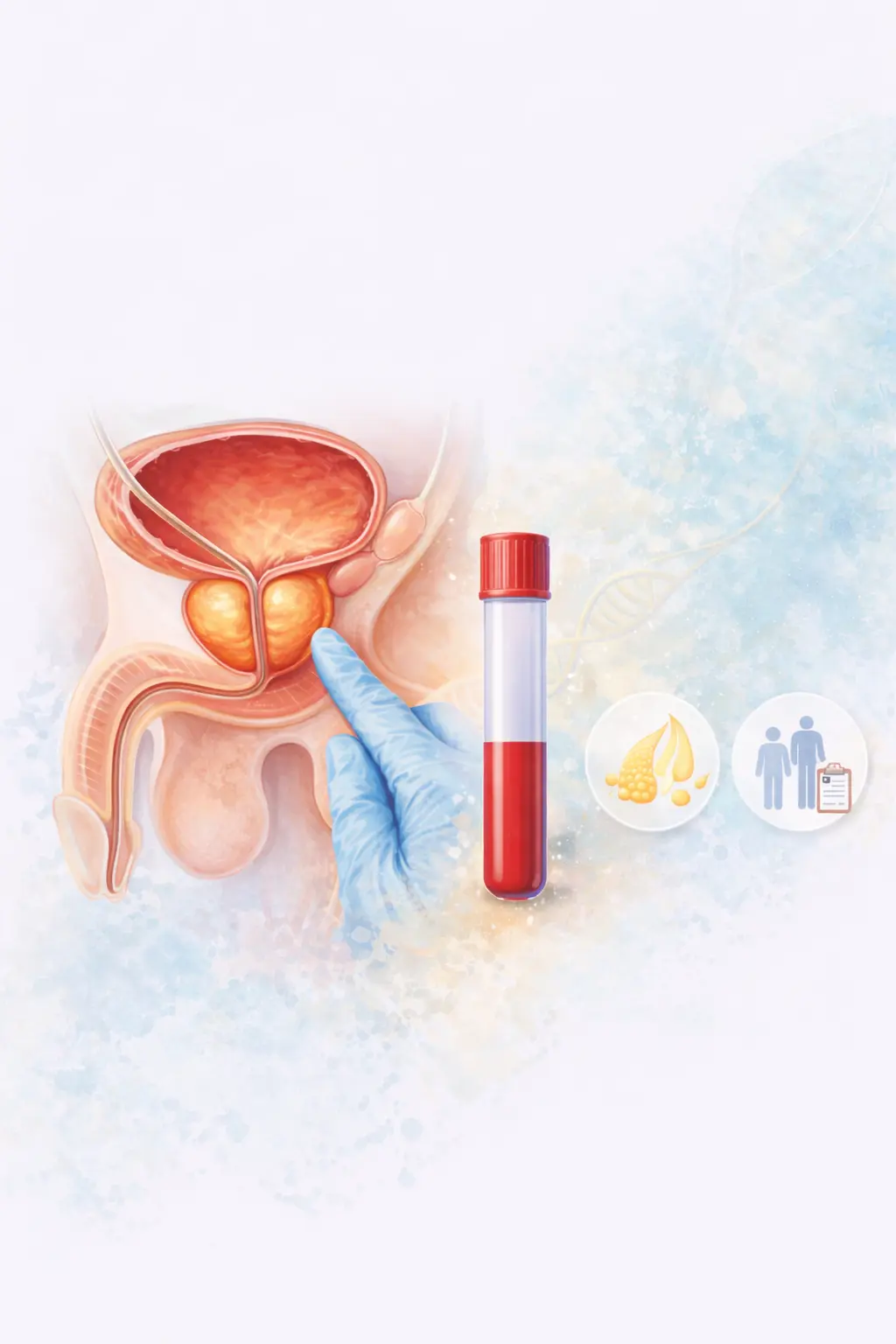Testosterone blood test laboratory analysis