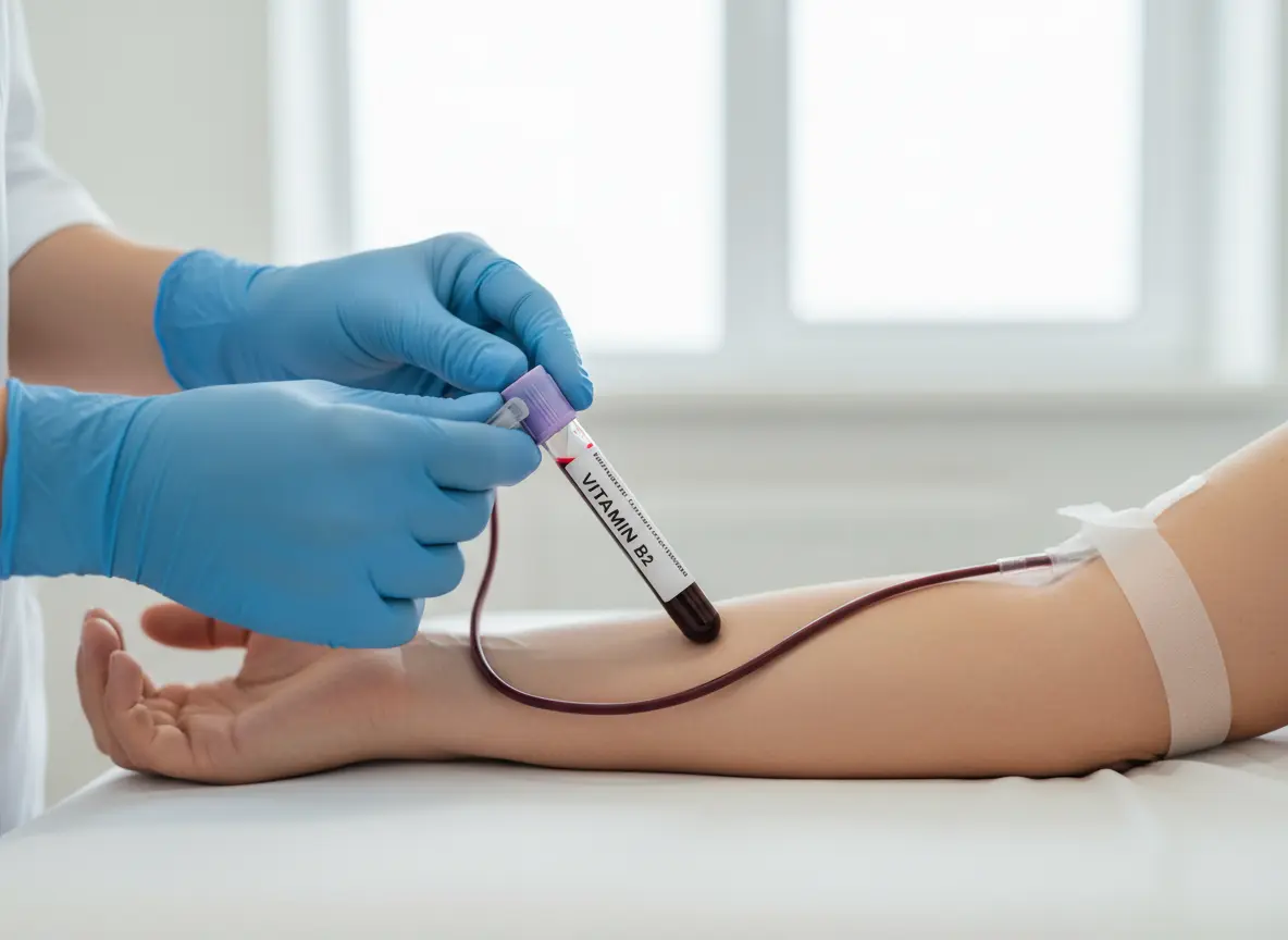 Vitamin B12 blood test sample