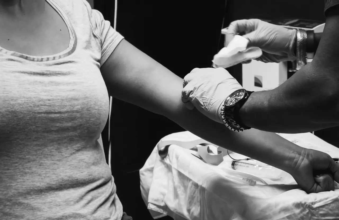 Vitamin D intramuscular injection administered in clinic